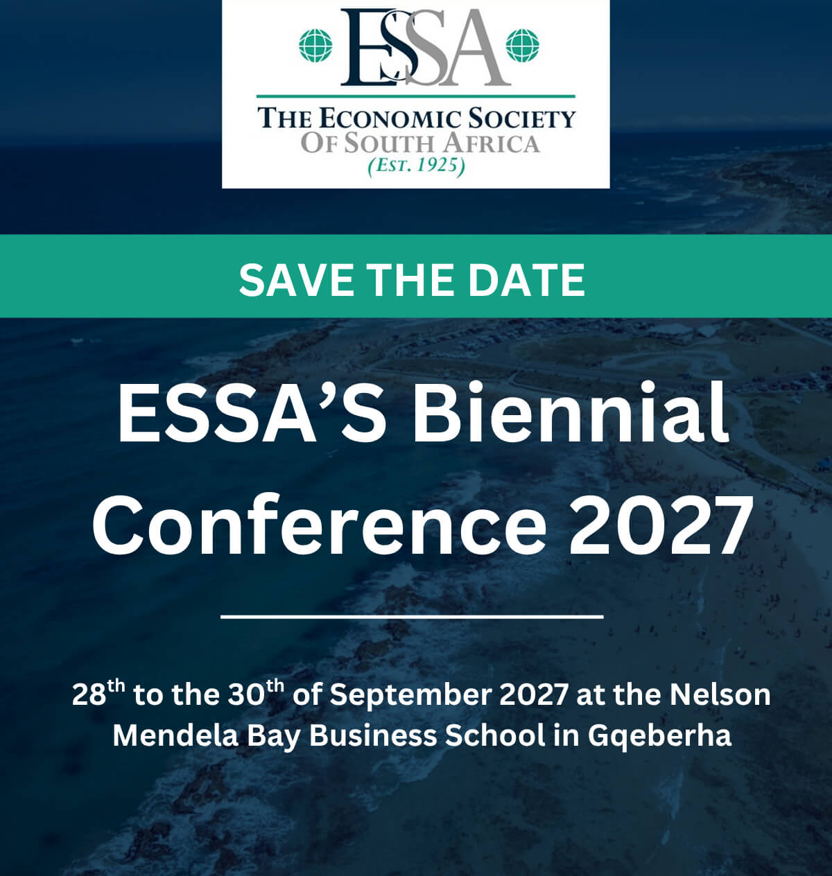 Save the Date- ESSA’S Biennial Conference 2027 Save the Date- ESSA’S Biennial Conference 2027